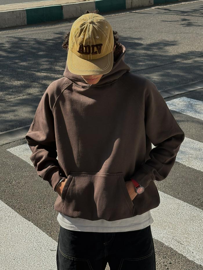 هودی قهوه‌ای PULL&BEAR